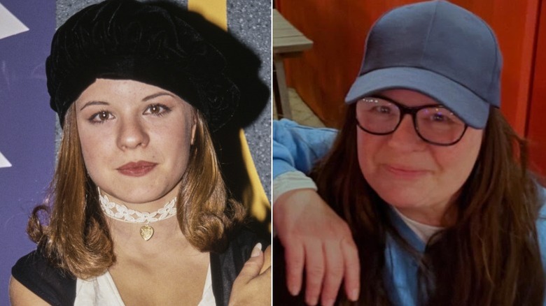 Split image of Jenna von Oÿ in 1993 and 2025