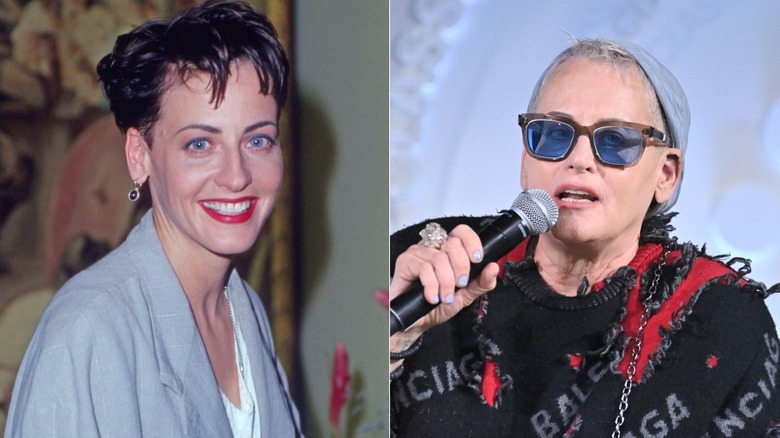 Split image of Lori Petty in 1992 and 2022