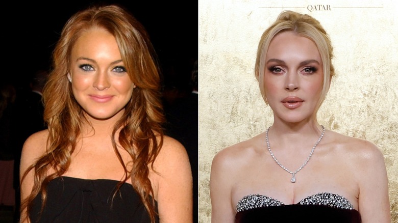 Lindsay Lohan in the '00s and now