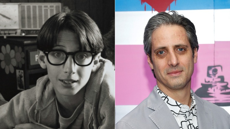 Split image of Josh Saviano in "The Wonder Years" & at a Saks Fifth Avenue event