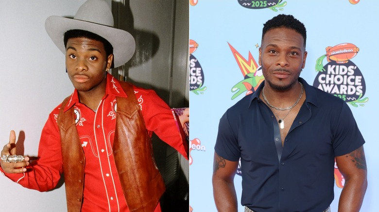 Split image of Kel Mitchell at the Kids' Choice Awards in 1998 & 2025