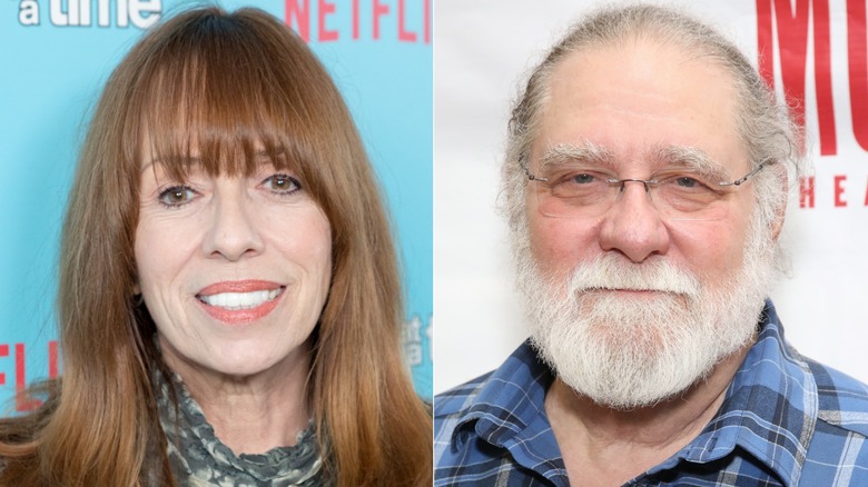 Side-by-side images of Mackenzie Phillips and Richard Masur