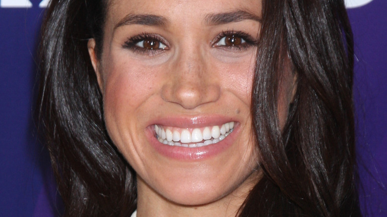 Meghan Markle with wide smile