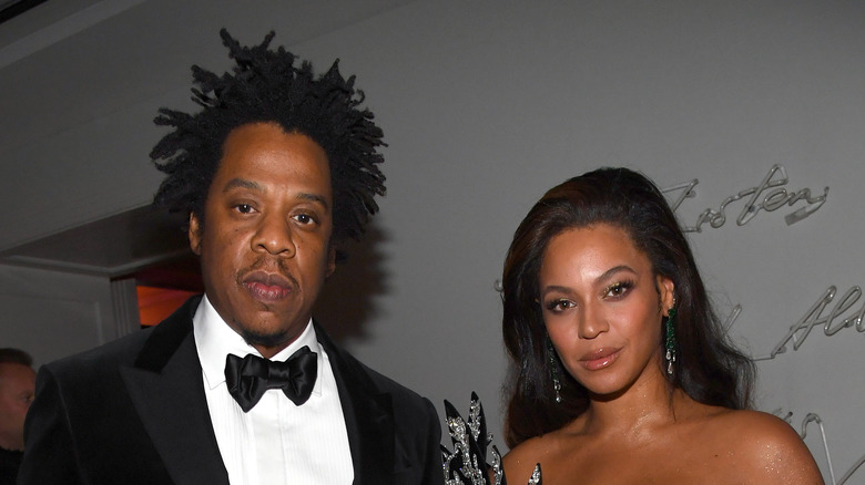 Jay-Z and Beyonce at Hollywood event