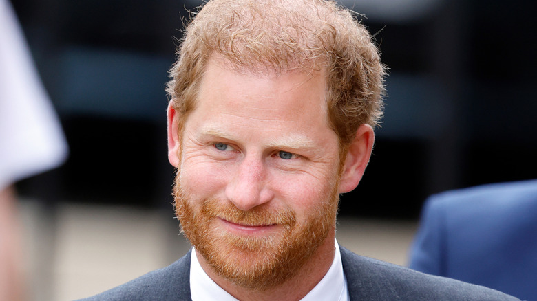 Close-up of Prince Harry smiling