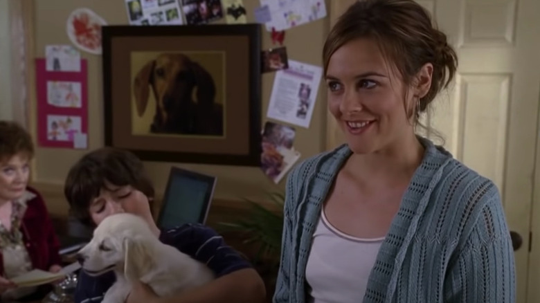 Alicia Silverstone in Hallmark movie scene