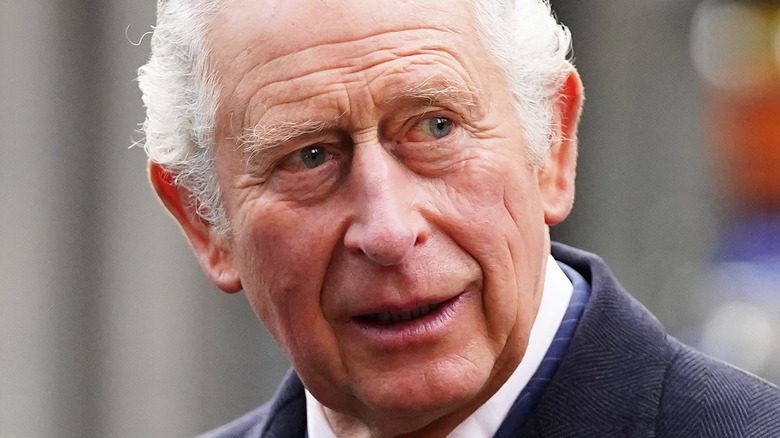 King Charles III looking shocked