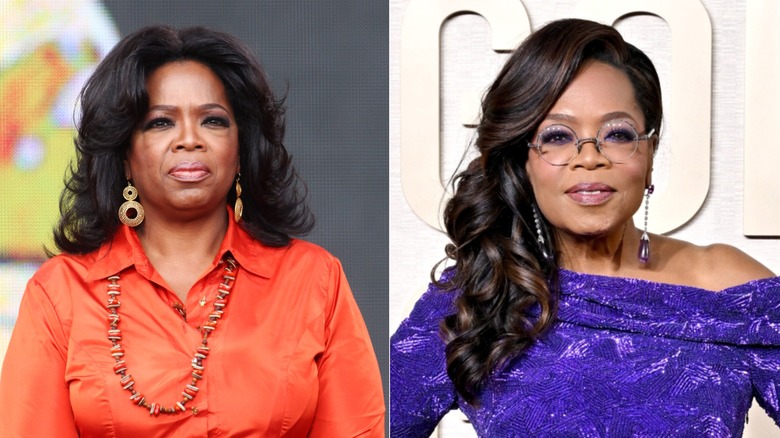 Oprah Winfrey at a taping of "The Oprah Winfrey Show" in Australia in 2010/Oprah Winfrey photographed at the 81st Annual Golden Globes