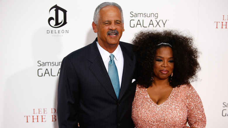 Oprah Winfrey and Stedman Graham at the premiere of The Butler in 2013