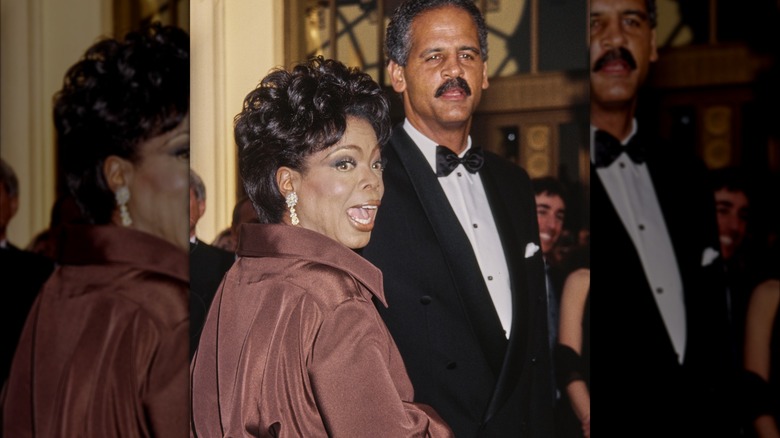 Oprah Winfrey and Stedman Graham at the Academy Awards in 1995