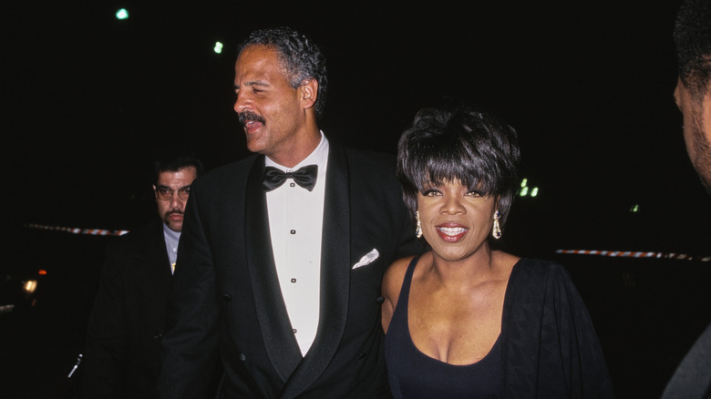 Stedman Graham and Oprah Winfrey attending the 27th NAACP Awards