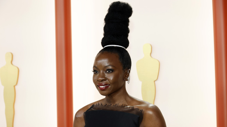 Danai Gurira smiling at the Oscars