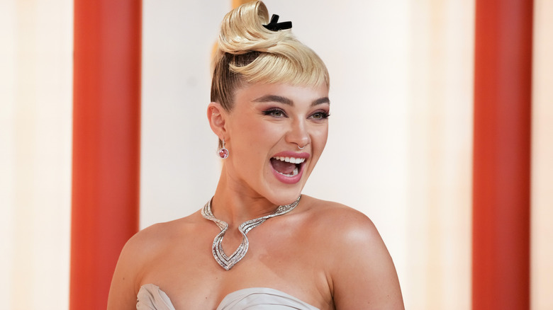 Florence Pugh big smile at Oscars