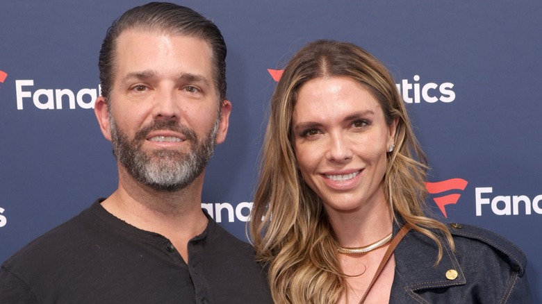 Donald Trump Jr. and Bettina Anderson attend Fanatics Super Bowl Party in New Orleans, LA (2025)