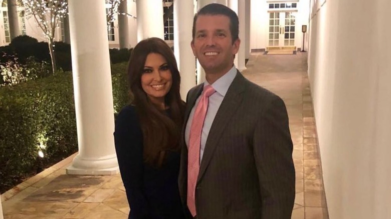 Kimberly Guilfoyle and Donald Trump Jr. smiling together