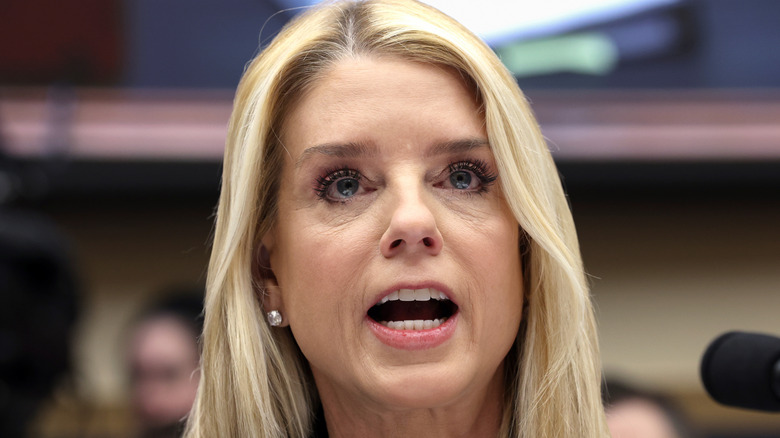 Pam Bondi testifying before the House Judiciary Committee in February 2026