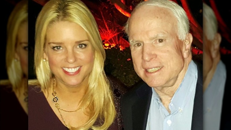 A selfie of Pam Bondi and John McCain circa 2018