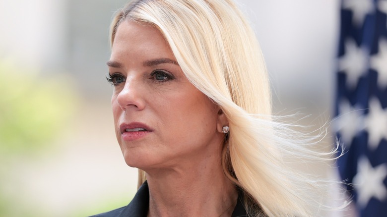 Pam Bondi speaks at a press conference to announce Operation Restore Justice (2025)