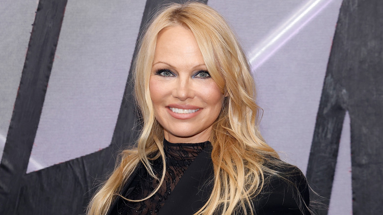 pamela anderson smiling