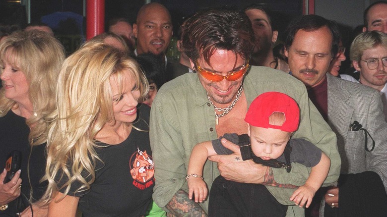 Pamela Anderson, Tommy Lee and son