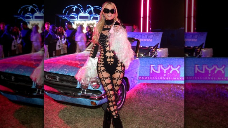 Paris Hilton attends Neon Carnival in Thermal, CA (2025)