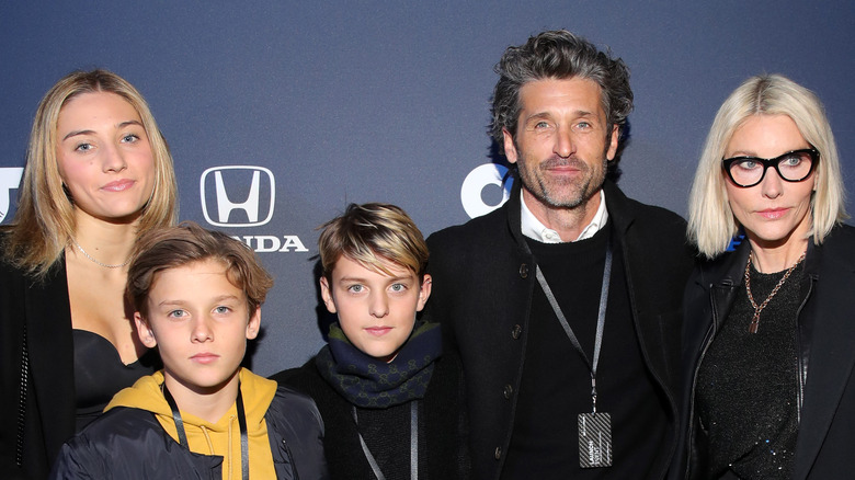 Patrick Dempsey with family