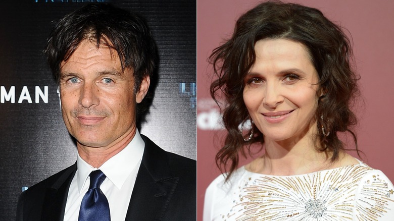 Side-by-side images of Patrick Muldoon and Juliette Binoche