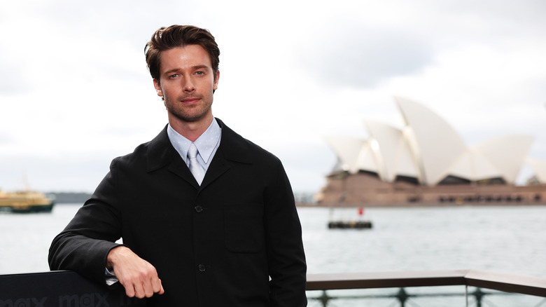 Patrick Schwarzenegger poses for the camera