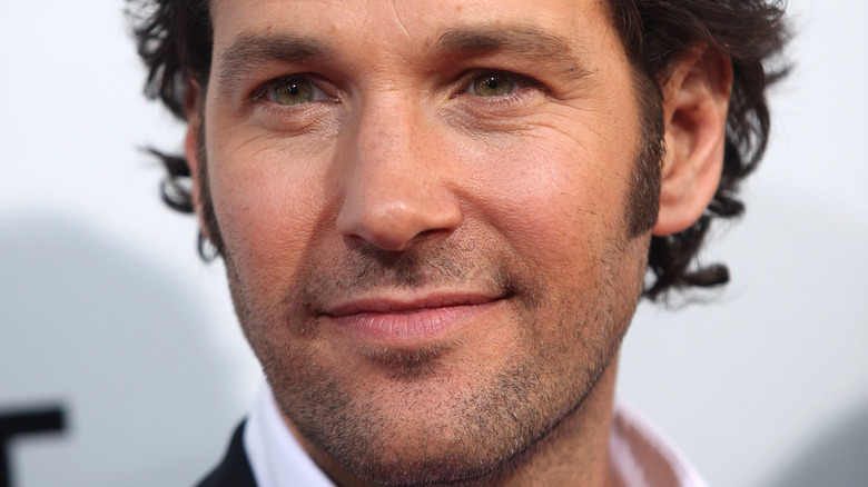 close up of Paul Rudd's face