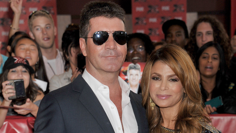 Simon Cowell and Paula Abdul together