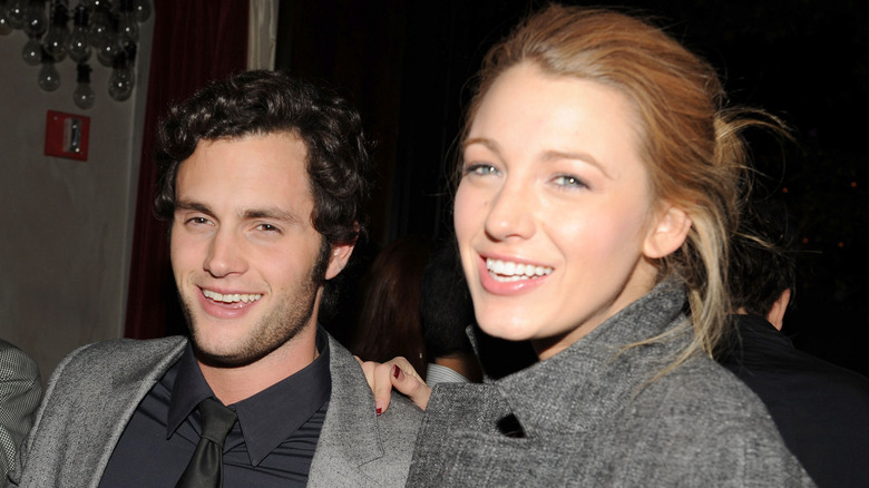 Penn Badgley and Blake Lively