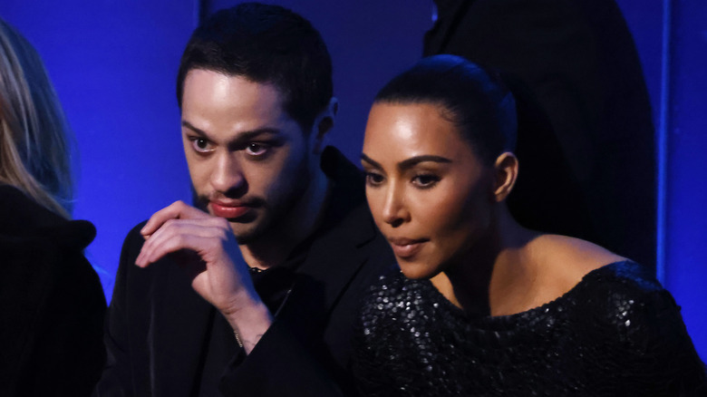 Pete Davidson and Kim Kardashian attend an event together