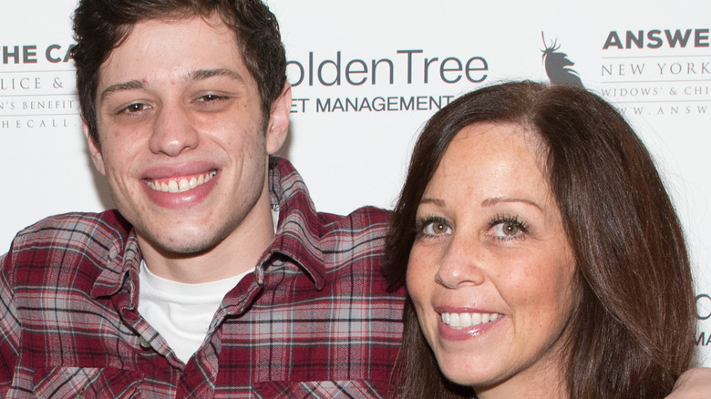 Pete Davidson with his mom