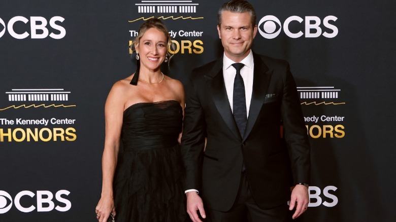 Jennifer Cunningham Hegseth and Pete Hegseth attend the 2025 Kennedy Center Honors in Washington, DC