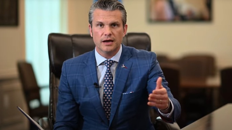 Pete Hegseth talking