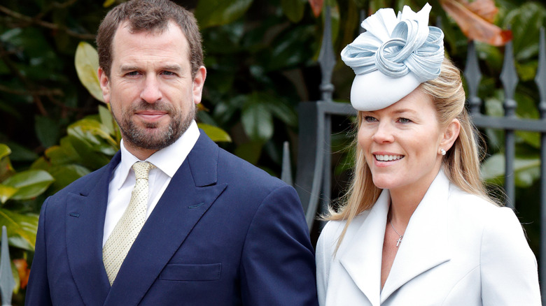Peter Phillips and Autumn Kelly smiling