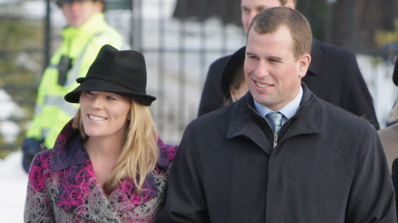 Autumn Kelly and Peter Phillips smiling