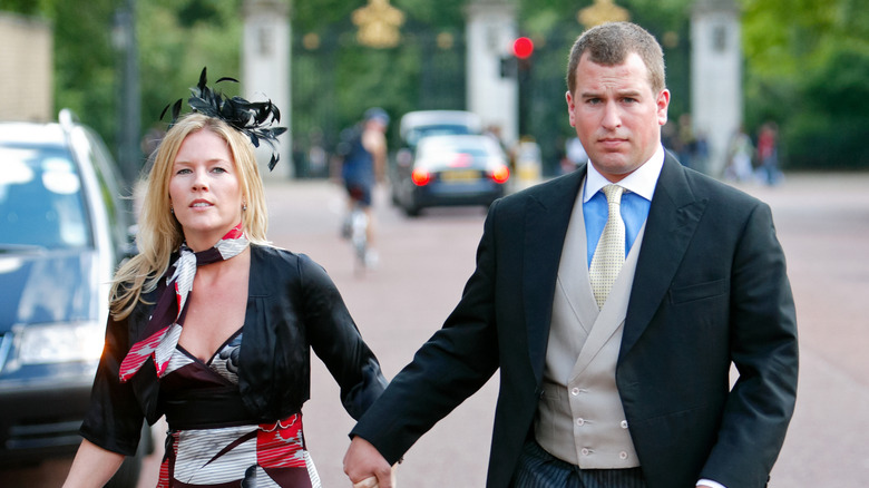 Autumn Kelly and Peter Phillips walking