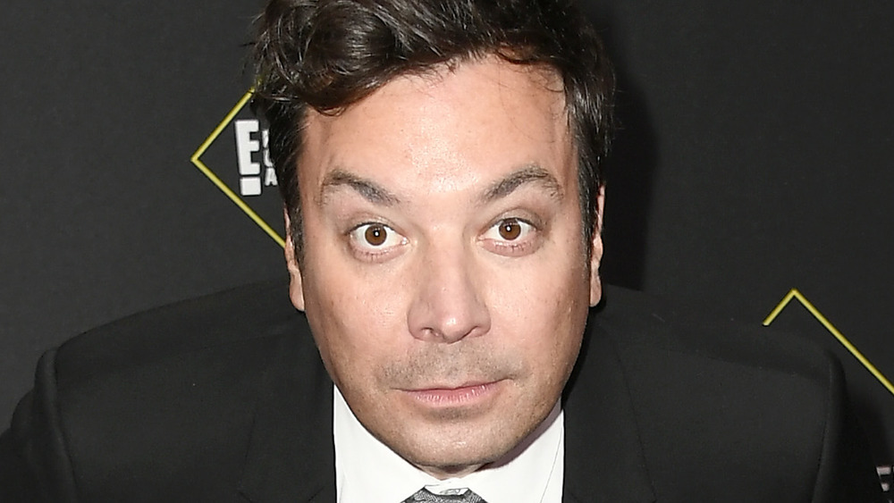 Jimmy Fallon staring into camera