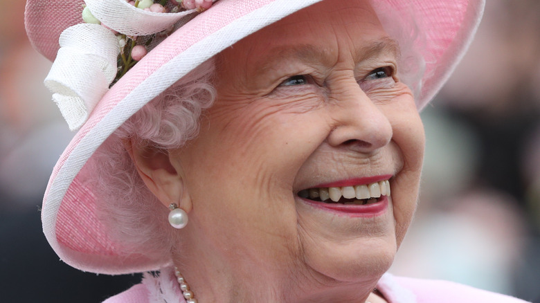 Queen Elizabeth smiling 