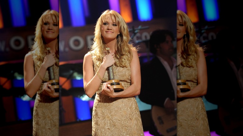 Carrie Underwood being inducted into the Grand Ole Opry in 2008