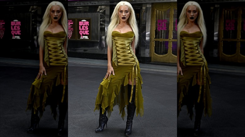 Christina Aguilera posing