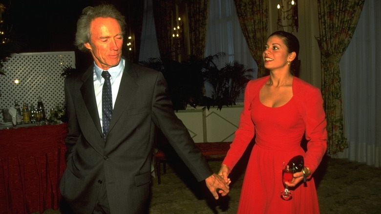 Clint Eastwood and future wife Dina at the 1995 American Film Festival