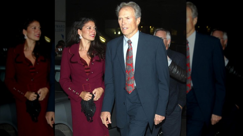 Clint Eastwood and wife Dina Eastwood during Clint Eastwood Arrival at the Guardian Interview - October 7, 2003 at National Film Theater in London, United Kingdom.