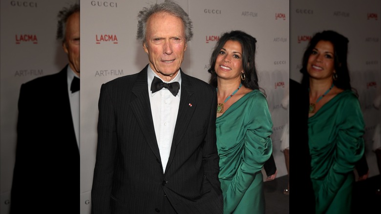 Clint Eastwood and wife Dina Eastwood attend LACMA Art + Film Gala Honoring Clint Eastwood and John Baldessari Presented By Gucci at Los Angeles County Museum of Art on November 5, 2011 in Los Angeles, California.