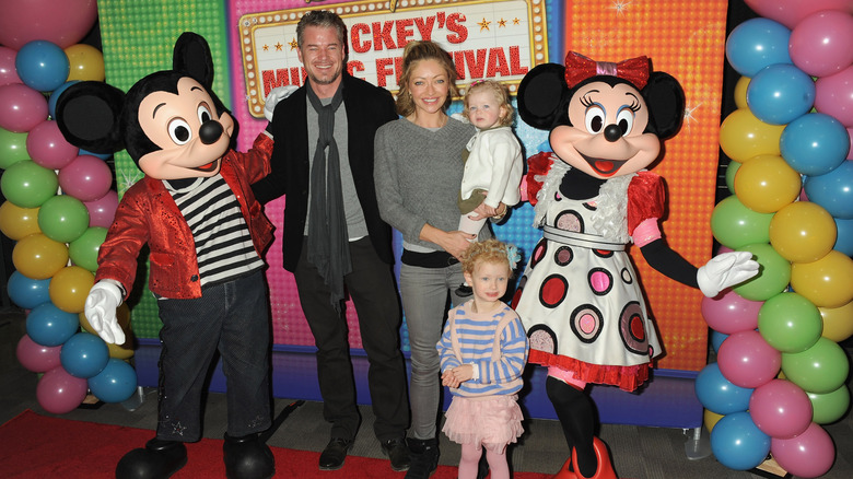 Mickey Mouse, Eric Dane, Rebecca Gayheart, Georgia Dane, Billie Dane, Minnie Mouse