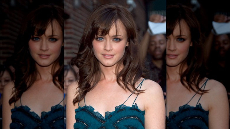 Alexis Bledel in blue tank top