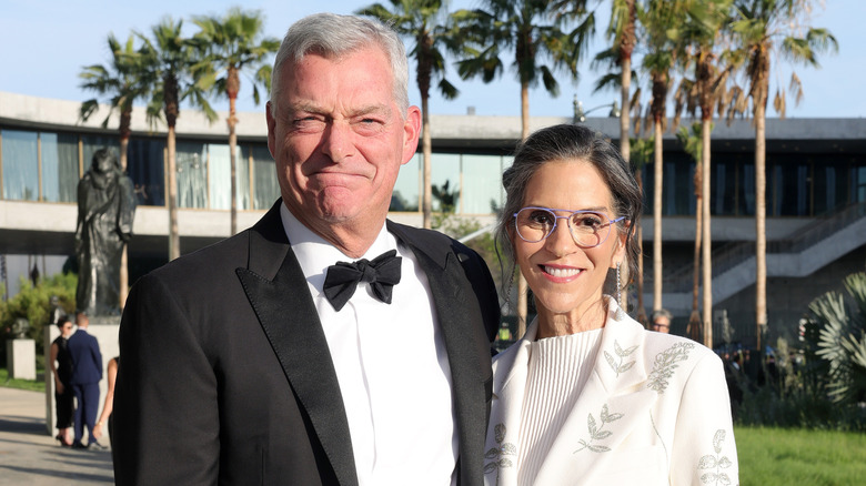 Antony Ressler and Jami Gertz attend LACMA's Opening Gala for The David Geffen Galleries at Los Angeles County Museum of Art on April 16, 2026 in Los Angeles, California.