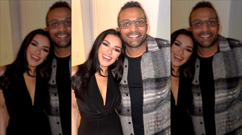 Alexis Wilkins and Kash Patel smiling for a photo