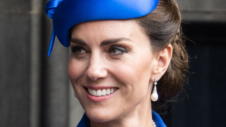 Princess Catherine smiling at the 2023 national service of Thanksgiving